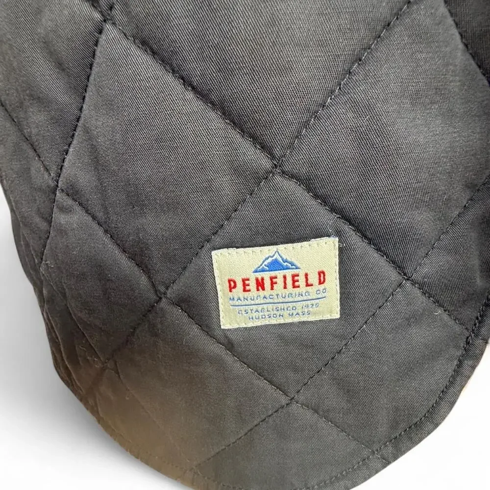 Penfield Black Quilted Button-Up Jacket – Size M
